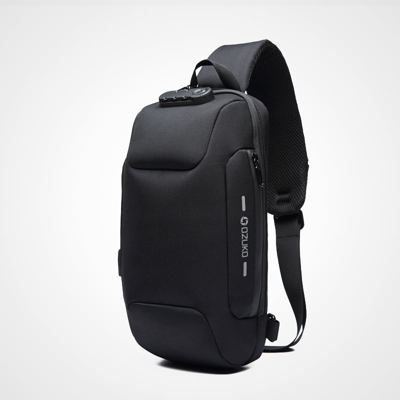 Anti-theft Sling Backpack With 3-Digit Lock, Large Capacity & USB Charging Port