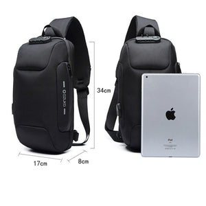 Anti-theft Shoulder Messenger Bags With 3-Digit Lock