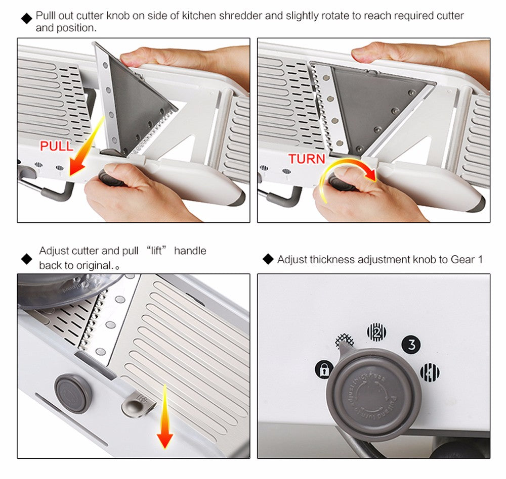 Multi-function vegetable slicer