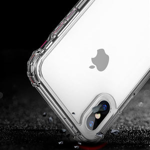 Fashion Shockproof Bumper Transparent Silicone Phone Case For iPhone