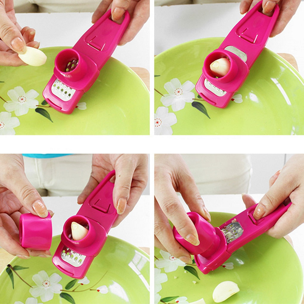 Multifunction Grinding Garlic Ginger Gill Garlic Press Kitchen Fruit Vegetable Tools