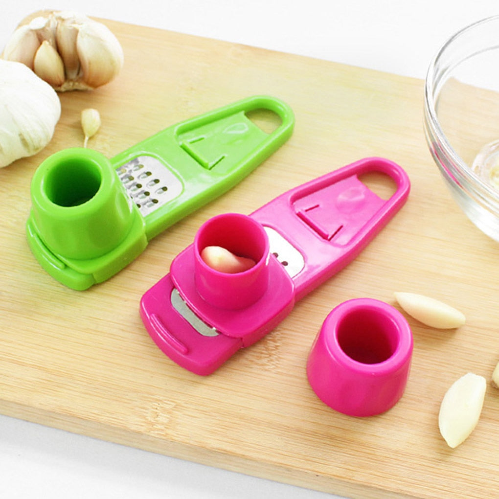 Multifunction Grinding Garlic Ginger Gill Garlic Press Kitchen Fruit Vegetable Tools