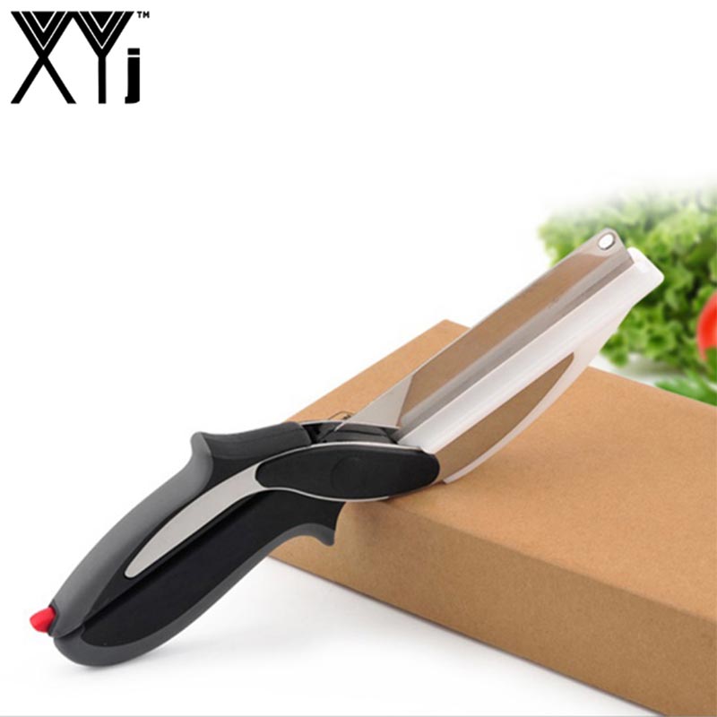 Kitchen 2-in-1 stainless steel cutting knife