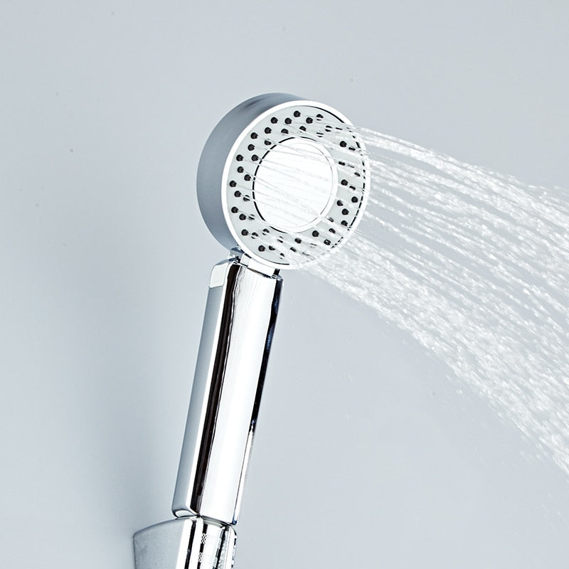 Double-sided Dual Function Shower Head Water Saving Round