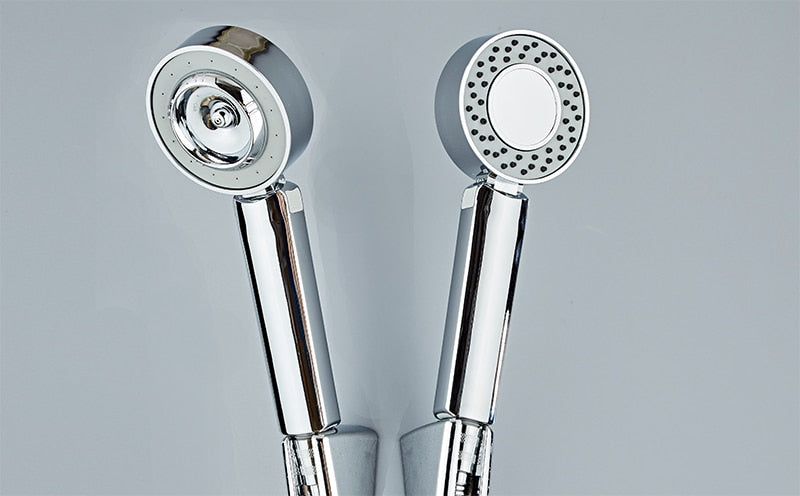 Double-sided Dual Function Shower Head Water Saving Round