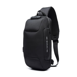 Anti-theft Sling Backpack With 3-Digit Lock, Large Capacity & USB Charging Port