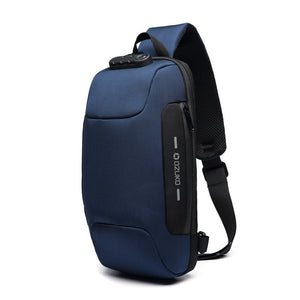 Anti-theft Sling Backpack With 3-Digit Lock, Large Capacity & USB Charging Port