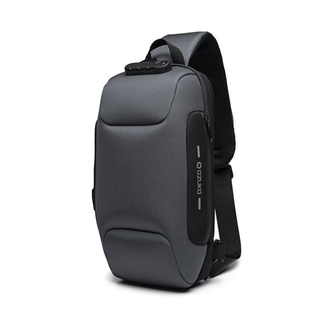 Anti-theft Sling Backpack With 3-Digit Lock, Large Capacity & USB Charging Port