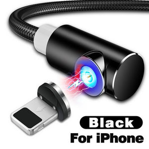 Fast Magnetic Cable Micro USB Charger Charging For iPhone, Samsung,  Android