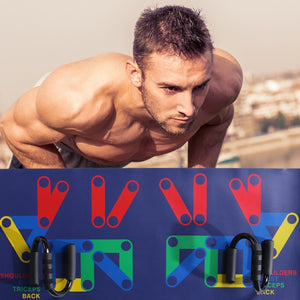 Push Up Rack Board 9 in 1 Body Building Fitness Exercise Tools Men Women